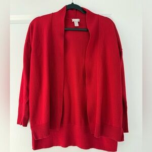 Chico's Vibrant Red Cardigan Sweater